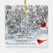 Kardinal From Heaven Keramikornament (Vorderseite)