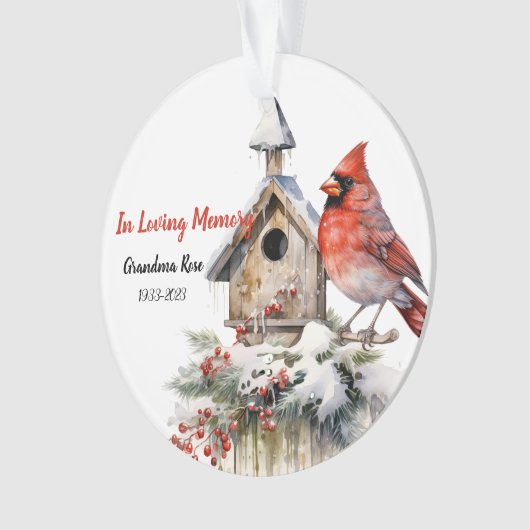 Kardinal für Wasserfarben Ornament (Vorderseite)