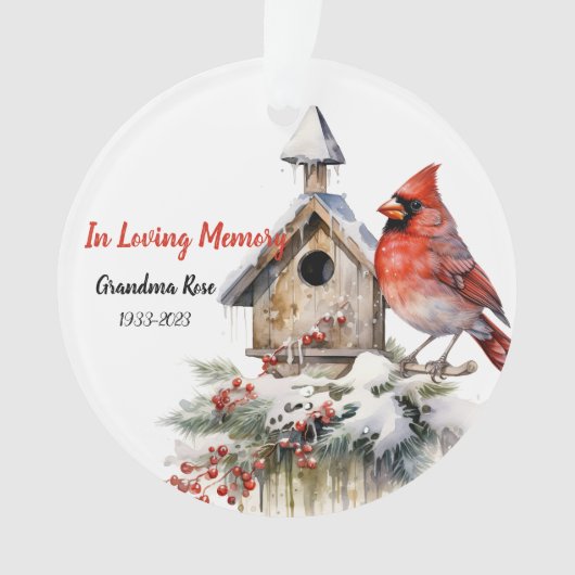 Kardinal für Wasserfarben Ornament (Vorderseite)