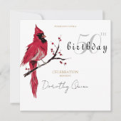 Kardinal-Geburtstagsparty Einladung (Vorderseite)