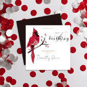 Kardinal-Geburtstagsparty Einladung