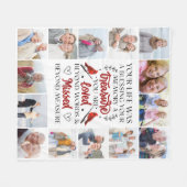 Kardinal-Gedenkangebot für Fotosammlungen Fleecedecke (Vorderseite (Horizontal))