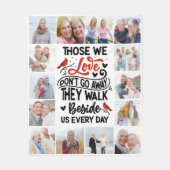 Kardinal-Gedenkangebot für Fotosammlungen Fleecedecke (Vorderseite)