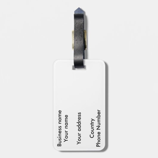 Kardinal Gepäckanhänger (Rückseite vertikal)