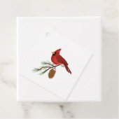 Kardinal-Geschenkanhänger - Quadratisch Geschenkanhänger (Beispiel)