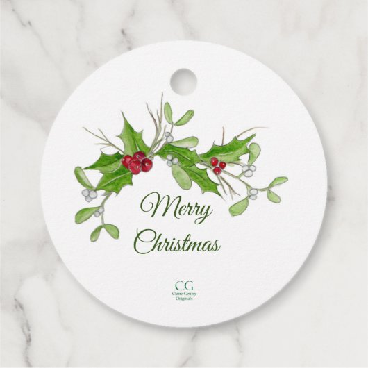 Kardinal-Geschenketags Geschenkanhänger (Rückseite)