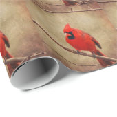 Kardinal Geschenkpapier (Rolleneckpunkt)