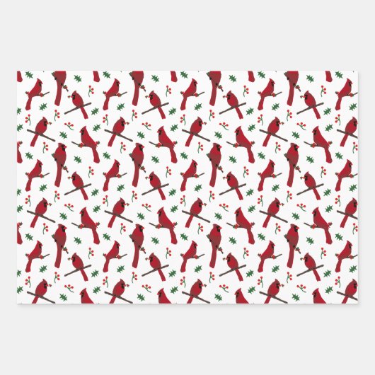 Kardinal Geschenkpapier Set (Vorderseite 2)
