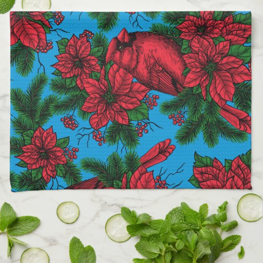 Kardinal Geschirrtuch (Gefaltet)