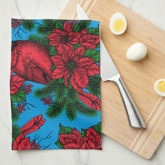 Kardinal Geschirrtuch (Viertel Falte)