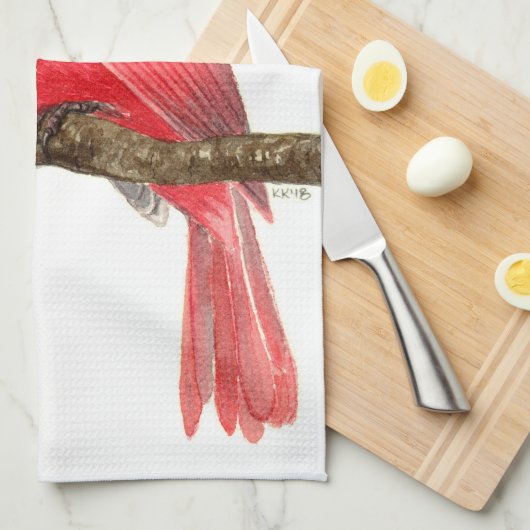 Kardinal Geschirrtuch (Viertel Falte)