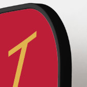 Kardinal & Gold Uni Monogram Pickleball Paddel Schläger (Linke Seite)