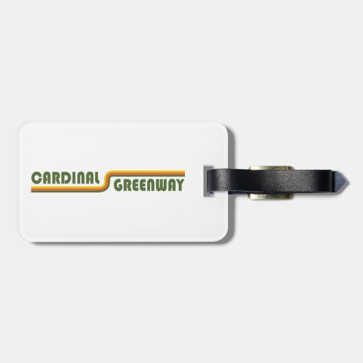 Kardinal Greenway Indiana Gepäckanhänger (Rückseite horizontal)