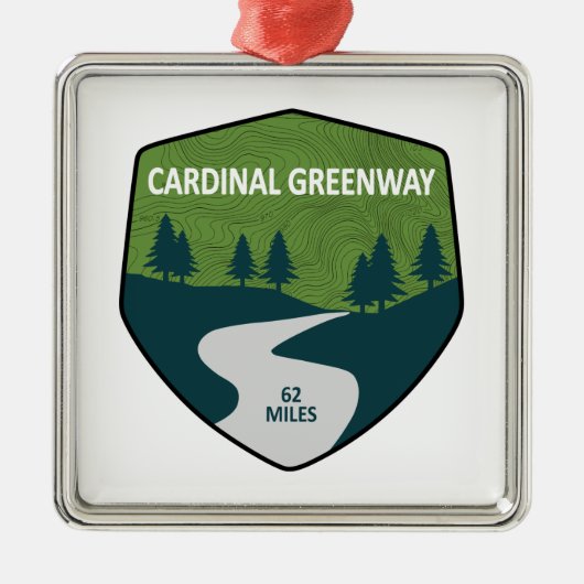 Kardinal Greenway Indiana Ornament Aus Metall (Vorne)