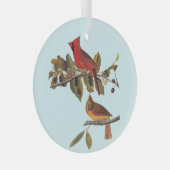 Kardinal Grosbeak Audubon Birds of America Ornament Aus Glas (Vorderseite Rechts)