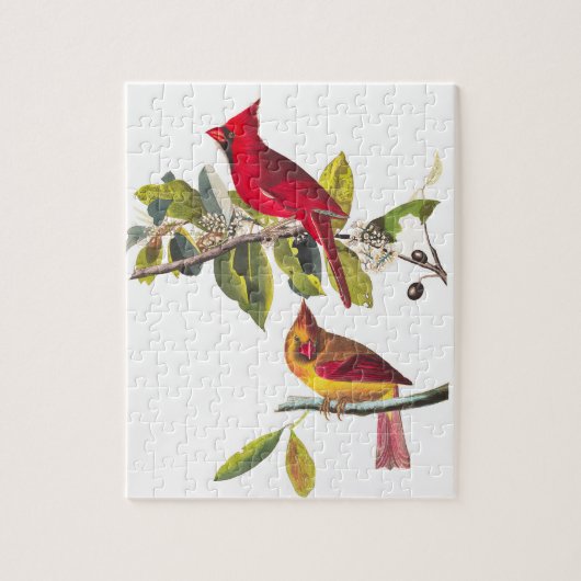 Kardinal Grosbeak von John James Audubon Puzzle (Vertikal)