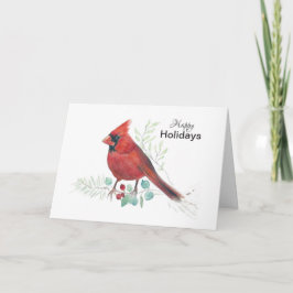 Kardinal Happy Holidays Card Karte