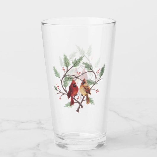 Kardinal Heart Glass Tumbler (Vorderseite)