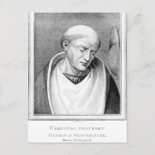 Kardinal Henry Beaufort, Bischof von Winchester Postkarte