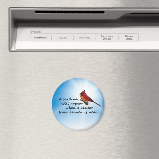 Kardinal, Himmelsbesucher Magnet (In Situ (Geschirrspüler))