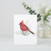 Kardinal Holiday Art Feiertagskarte (Stehend Vorderseite)