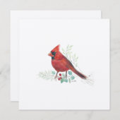 Kardinal Holiday Art Feiertagskarte (Vorne/Hinten)