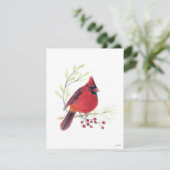 Kardinal Holiday Art Feiertagskarte (Stehend Vorderseite)