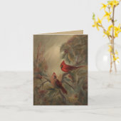 Kardinal Holiday Gruß von Jason Street Karte (Gelbe Blume)