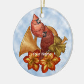 Kardinal Horn-Ornament Keramik Ornament (Links)