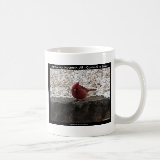 Kardinal Hot Springs Nat. Park Mt AR Geschenke App Kaffeetasse (Rechts)