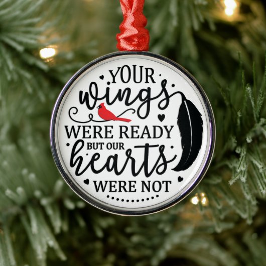 Kardinal/Ihre Wesen waren fertig Ornament Aus Metall (Baum)