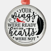 Kardinal/Ihre Wesen waren fertig Ornament Aus Metall (Vorne)