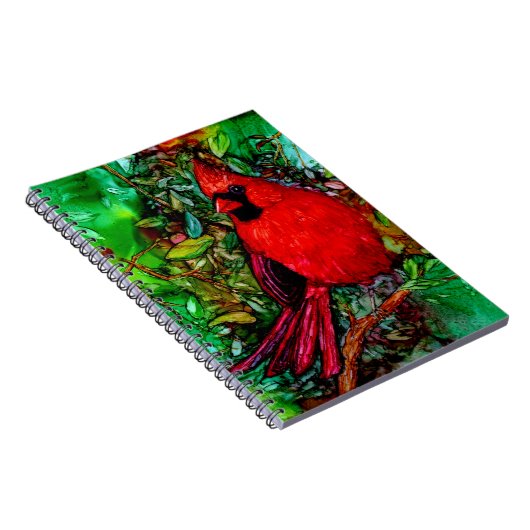 Kardinal im Baum Notizblock (Rechte Seite)