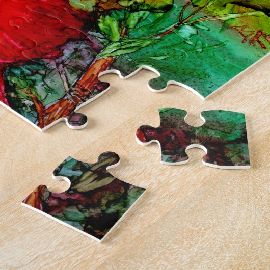 Kardinal im Baum Puzzle (Seite)