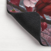 Kardinal im Dogwood Tree Mousepad (Ecke)
