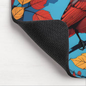 Kardinal im Herbst Mousepad (Ecke)