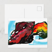 Kardinal im Norden Postkarte (Vorne/Hinten)