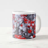 Kardinal im Norden, Winter, IL Jumbo-Tasse (Vorderseite Rechts)