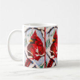 Kardinal im Roten Cup Kaffeetasse