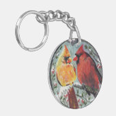 Kardinal im Schlüsselanhänger Liebe (Vorderseite links)