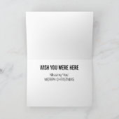 Kardinal im Schnee Einsame Weihnachten Karte (Innenseite)