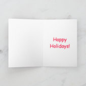 Kardinal im Schnee Feiertagskarte (Innenseite)