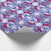 Kardinal im Schnee Geschenkpapier (Ecke)