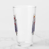 Kardinal im Schnee Glas (Links)