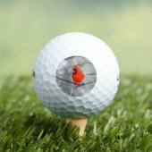 Kardinal im Schnee Golfball (Insitu T-Shirt)