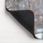 Kardinal im Schnee Mousepad (Ecke)