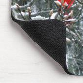 Kardinal im Schnee Mousepad (Ecke)