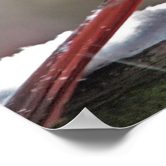 Kardinal im Schnee Poster (Ecke)