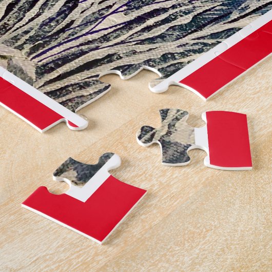 Kardinal im Schnee Puzzle (Seite)