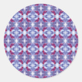 Kardinal im Schnee Runder Aufkleber (Vorderseite)